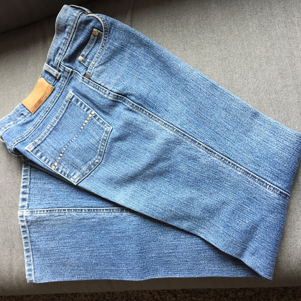 GLO Jeans Medium Wash Flare Leg Women Junior